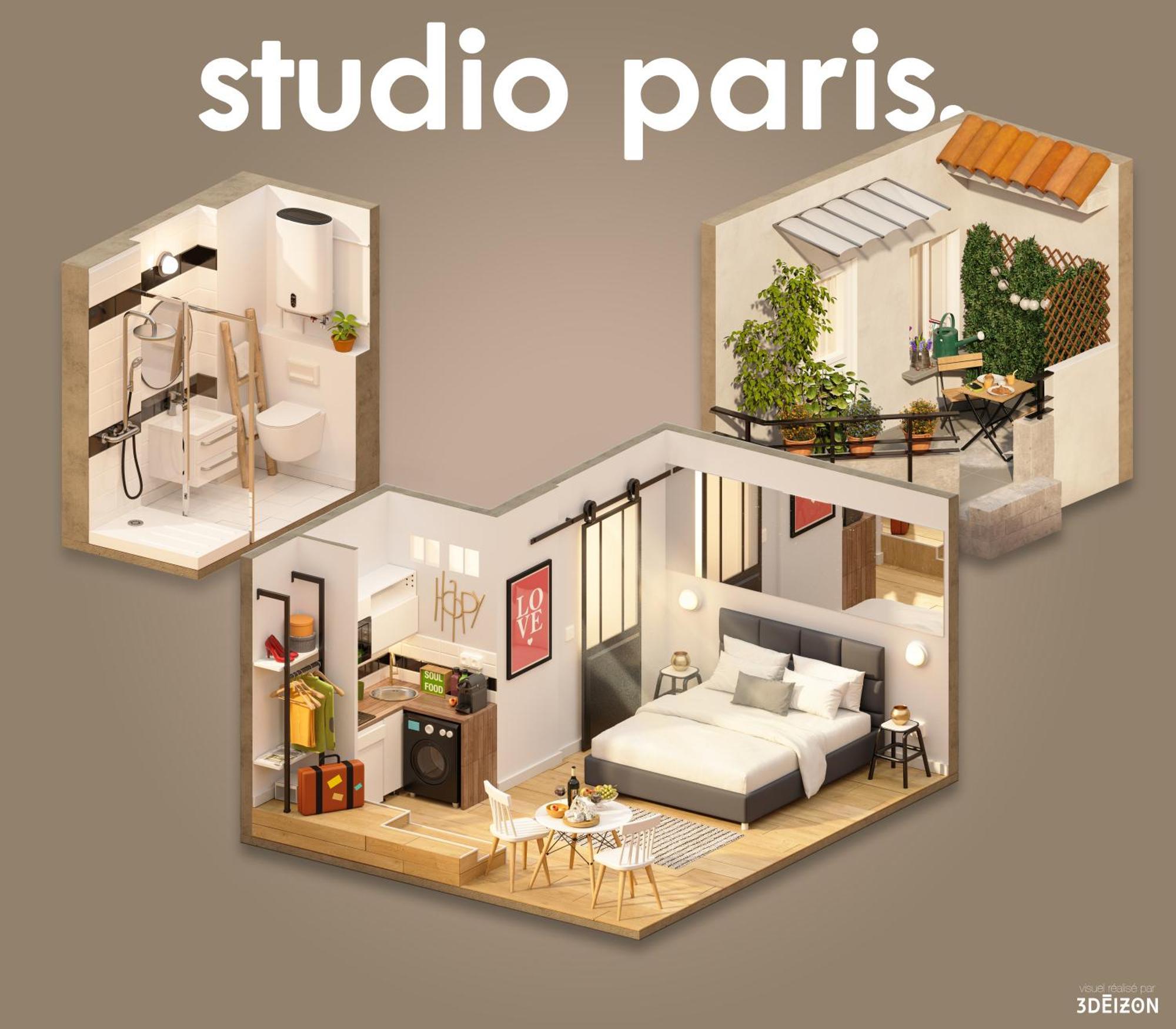 Studio Terrasse Privee 5 Min To Eiffel Tower Paris Exterior photo
